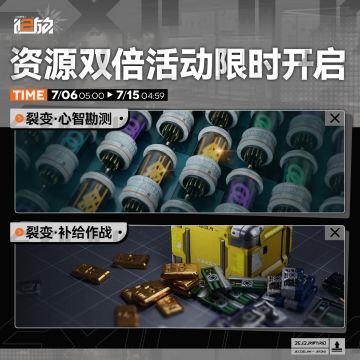 【限时活动】资源双倍活动即将限时开启！