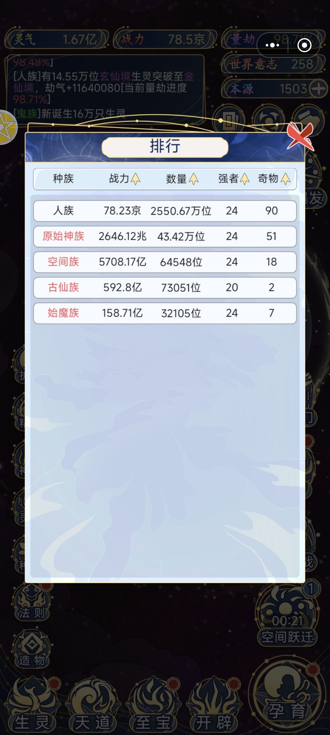 两个人族圣巅就78京了,这红种族有必要养吗 2