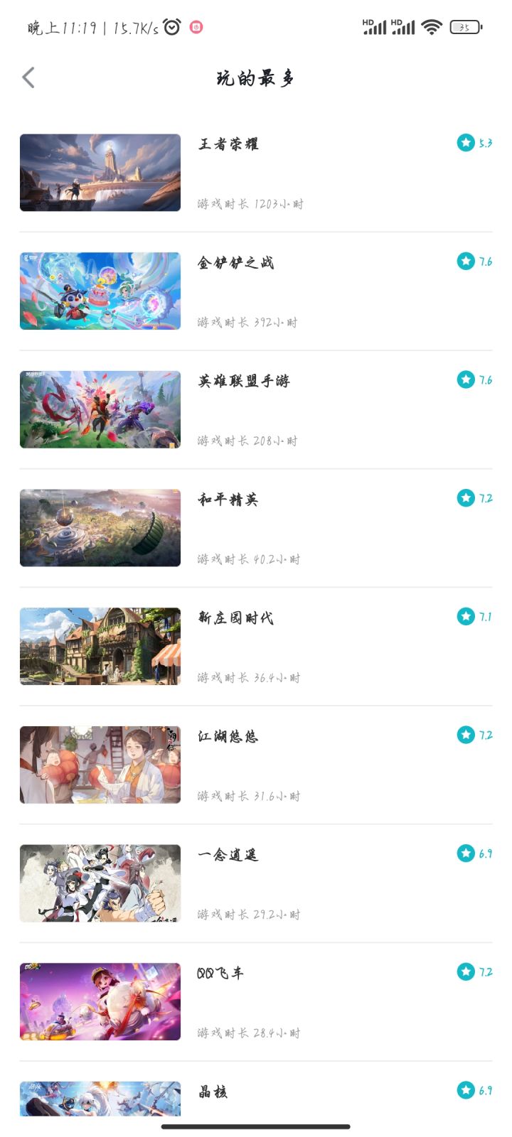 游戏时长截图