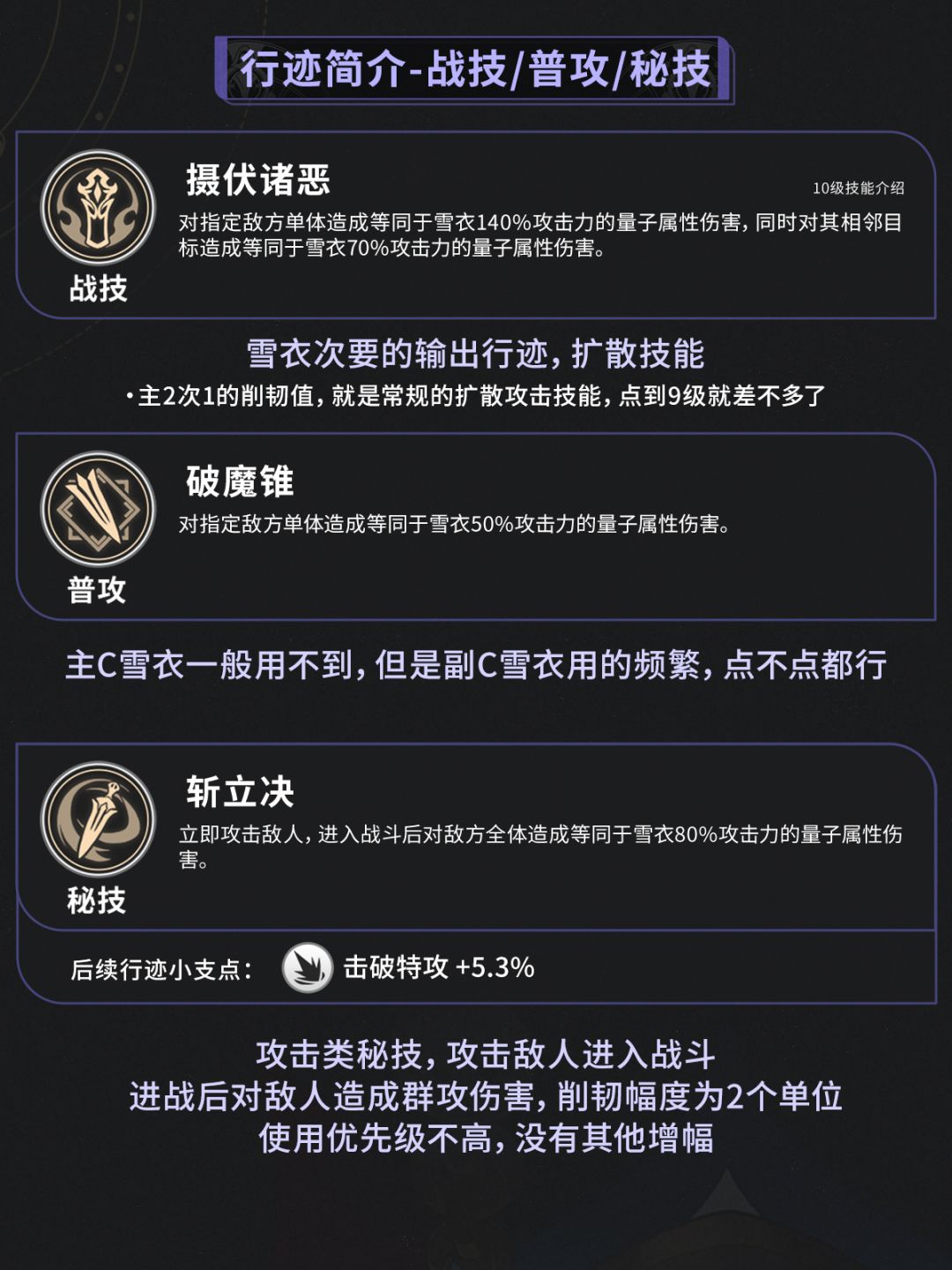 【星铁2.2】雪衣养成培养攻略光锥遗器选择 9