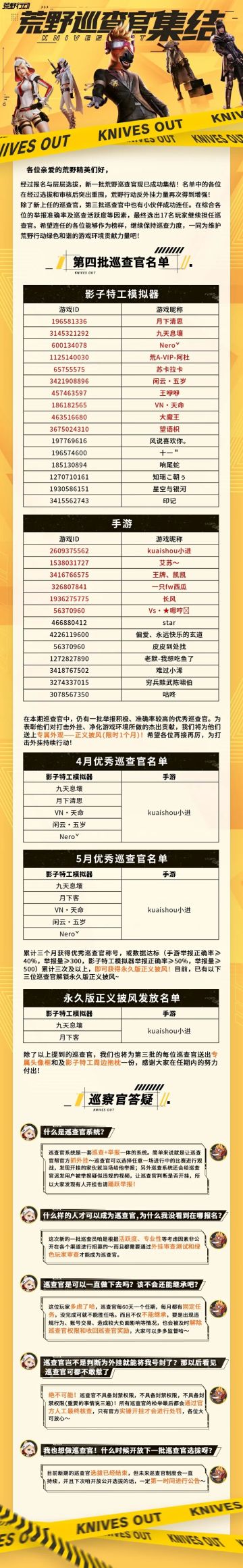 第四批巡查官集结，共同守护绿色荒野！