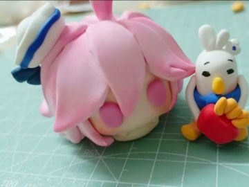 〖SS20创作〗汐语者和薯条惊夺者同人粘土