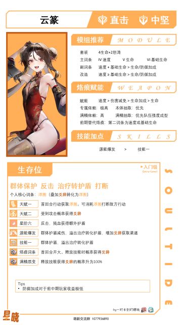 【养成】云篆养成简介一图流