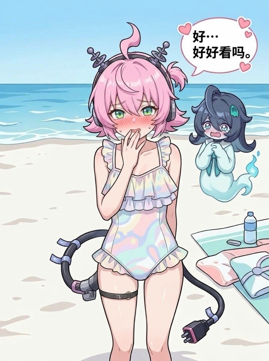 灵可:想看我穿泳装? 2