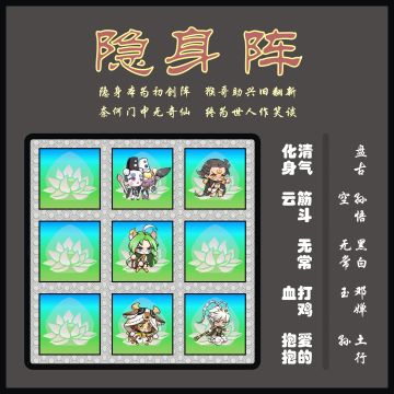 三十六阵·隐身二阵