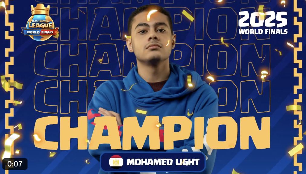 皇室战争法老MOHAMED LIGHT世界赛CRL冠军🏆 1