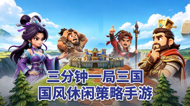 三分钟一局的Q版三国❤️国风休闲策略手游截图