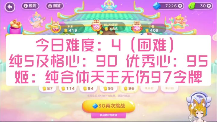 2月9日 周五 纯合体天王 无伤97令牌攻略【保卫萝卜4周赛】截图