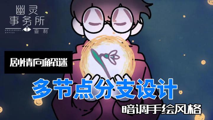 剧情向解谜，多节点分支，暗调手绘风，幽灵事务所2截图