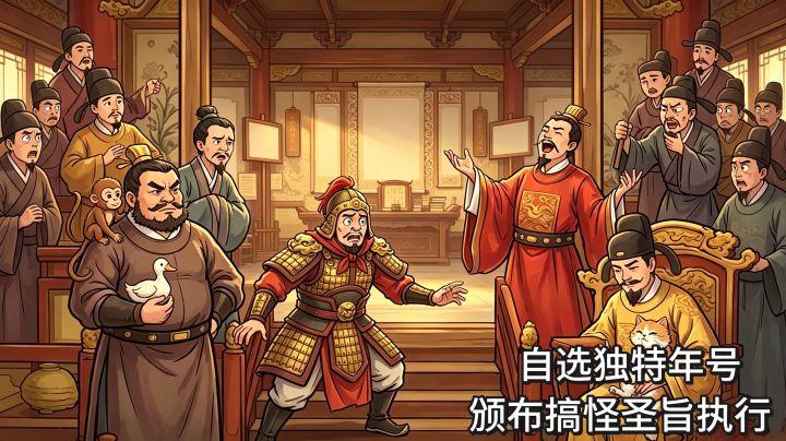 做一个不务正业的皇帝是怎样的,逗鸟饮食处处在整活截图