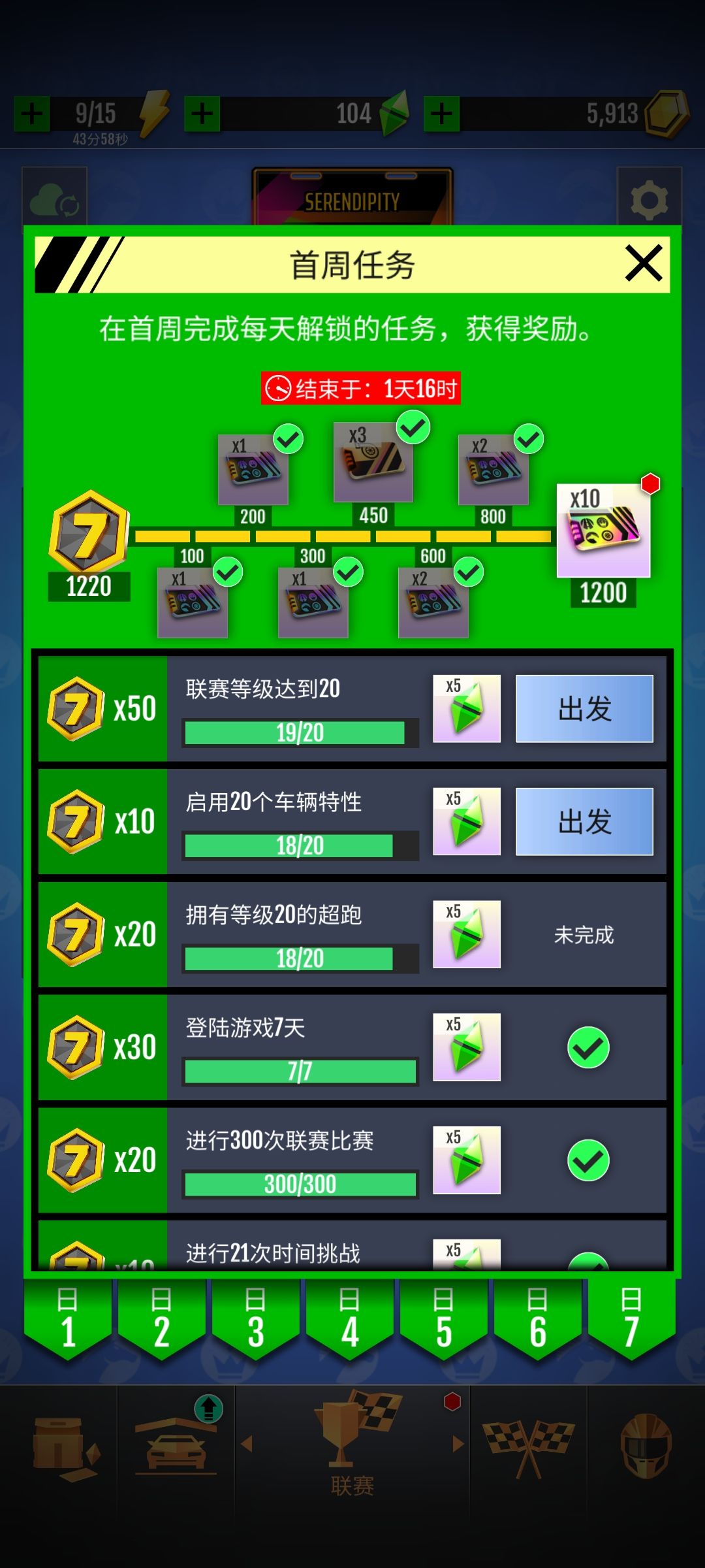 前7天顺利度过 1