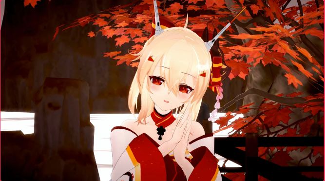 绫家小妹可爱捏【碧蓝航线mmd】截图