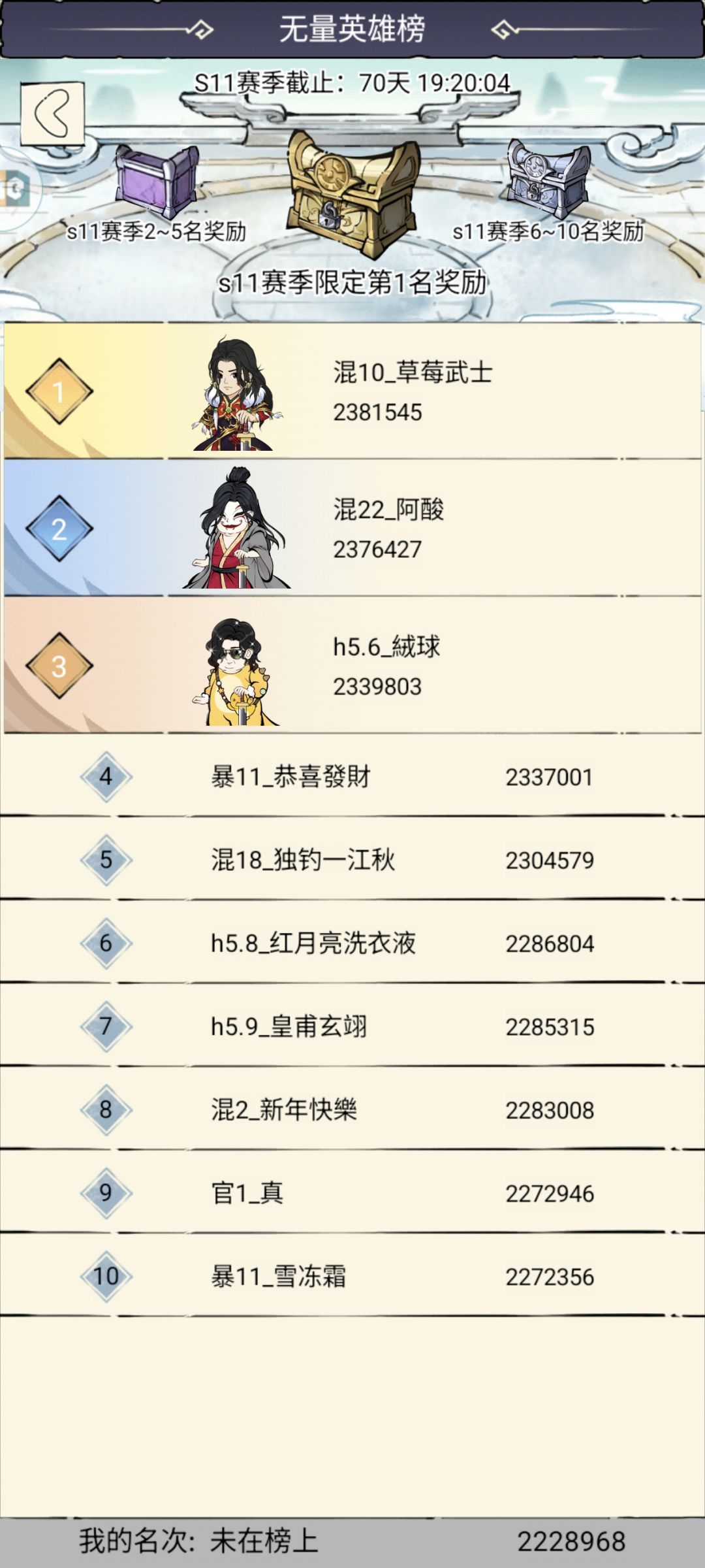 零氪打到头了 2