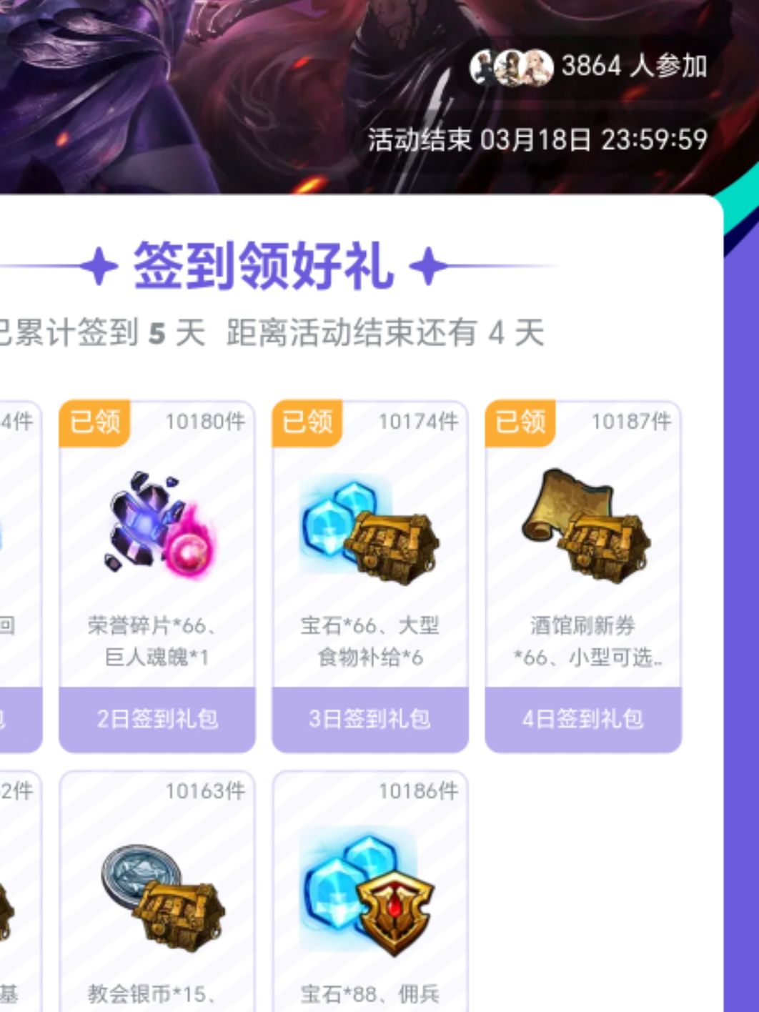 三千多人参加每周签到 1