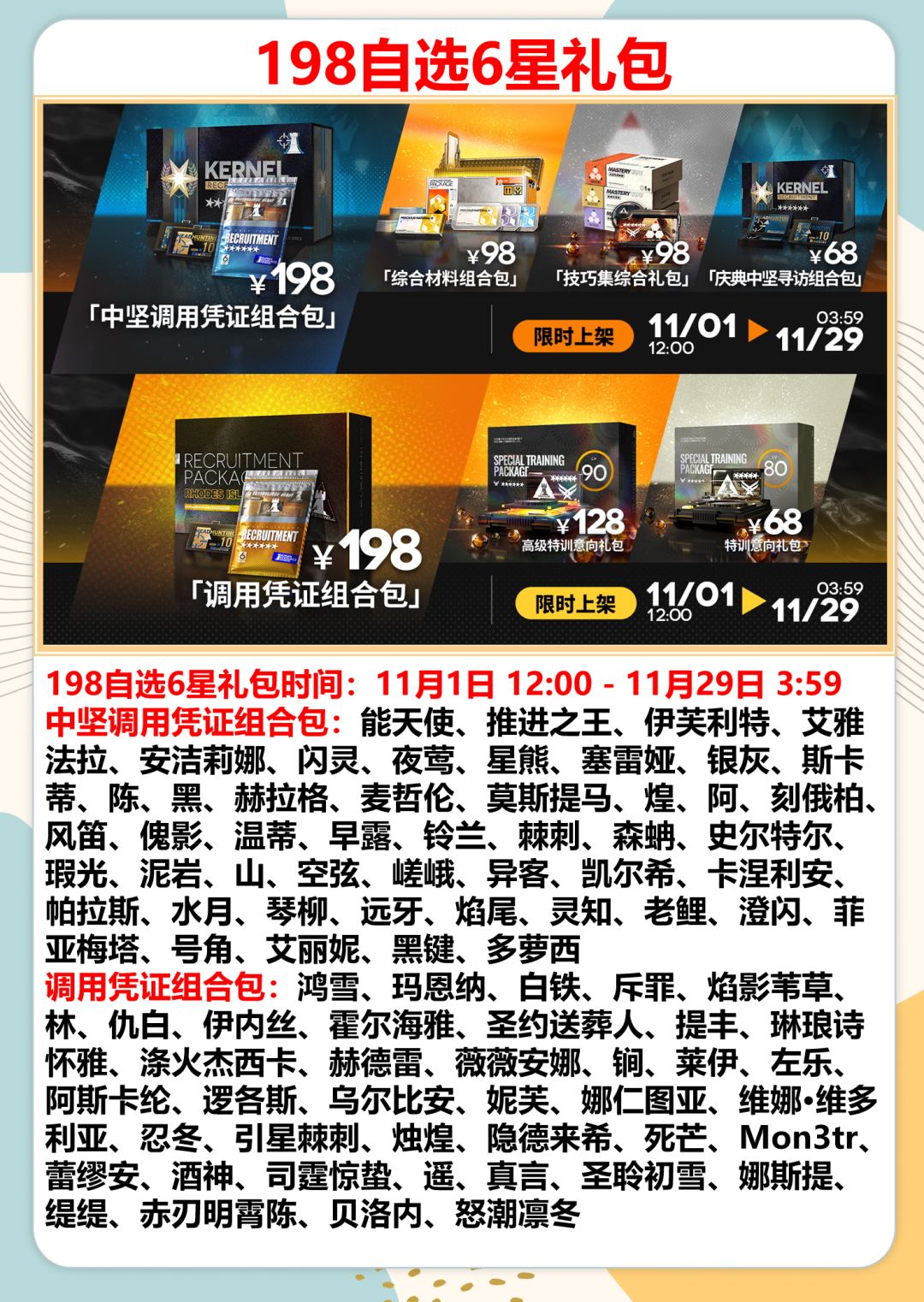 明日方舟塔露拉实装,卫戍协议常驻,送6星 17