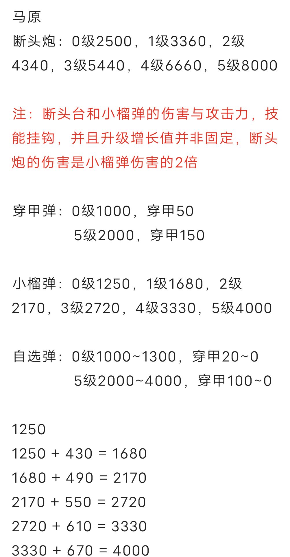 马原的详细伤害数值截图