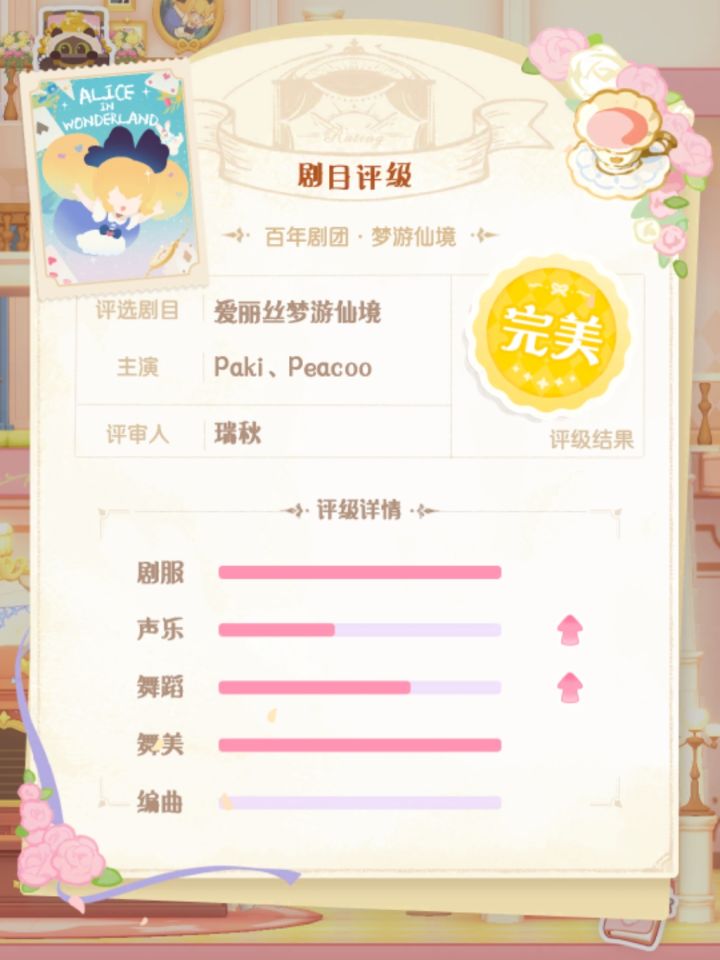 爱丽丝终于完美了~截图