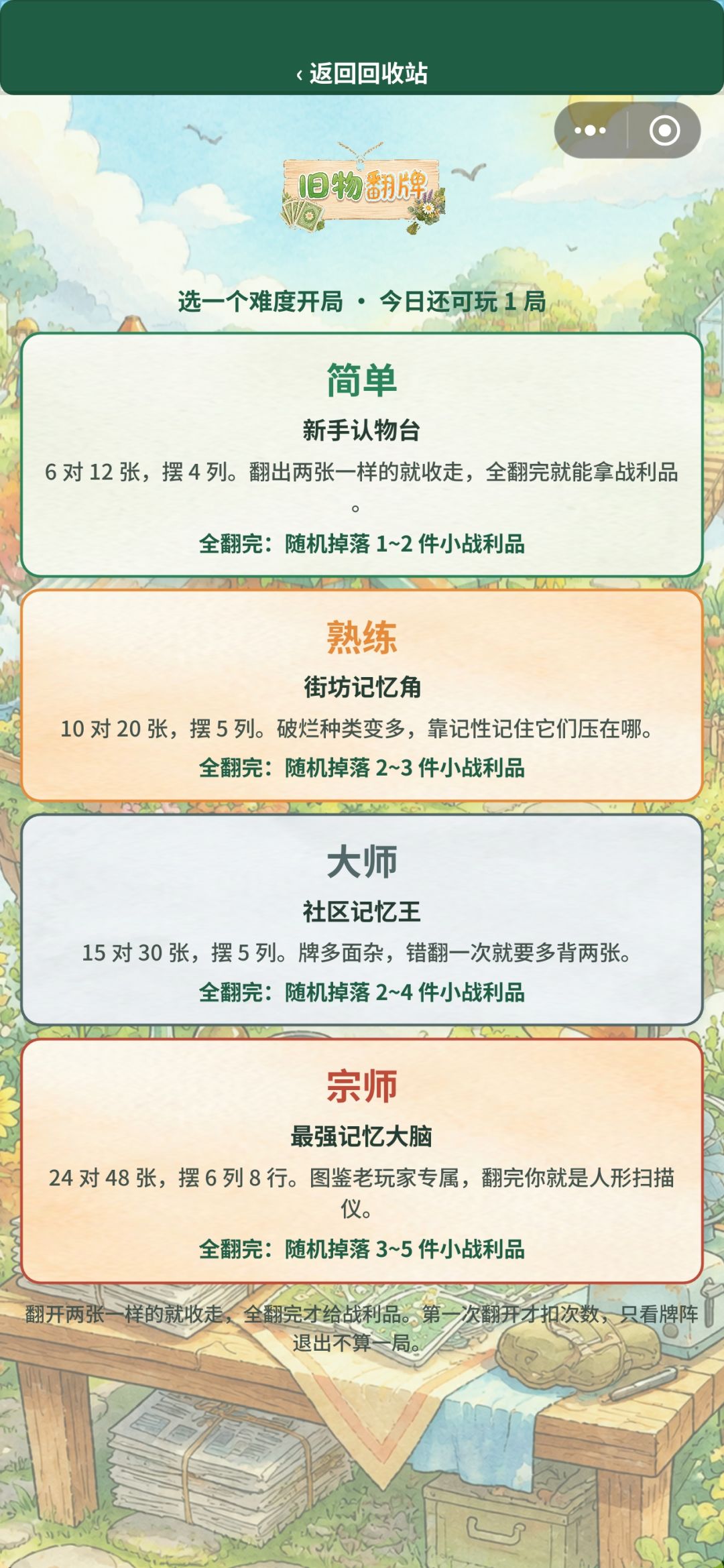 新增玩法：旧物翻牌！ 3