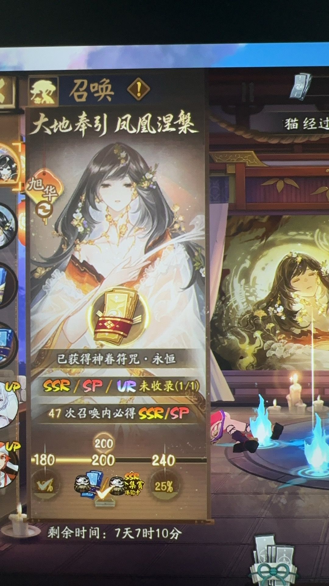 玩得有点慢,开服5天才200抽 2
