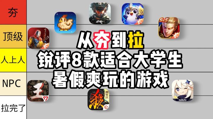 锐评8款适合大学生暑假爽玩的游戏截图