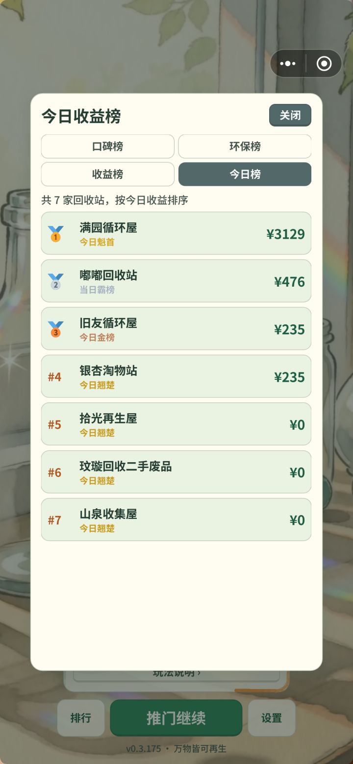 修复今日榜没有每日0点刷新的问题!截图