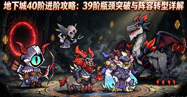 地下城进阶攻略:38/39阶瓶颈突破(含无光阵容)截图