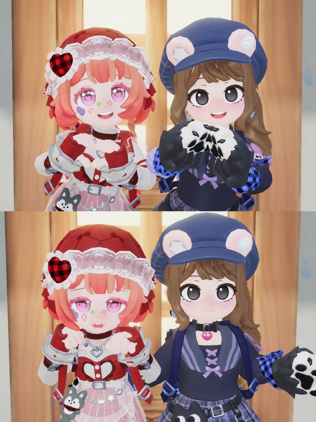 小红帽&小蓝帽❤️🖤 1