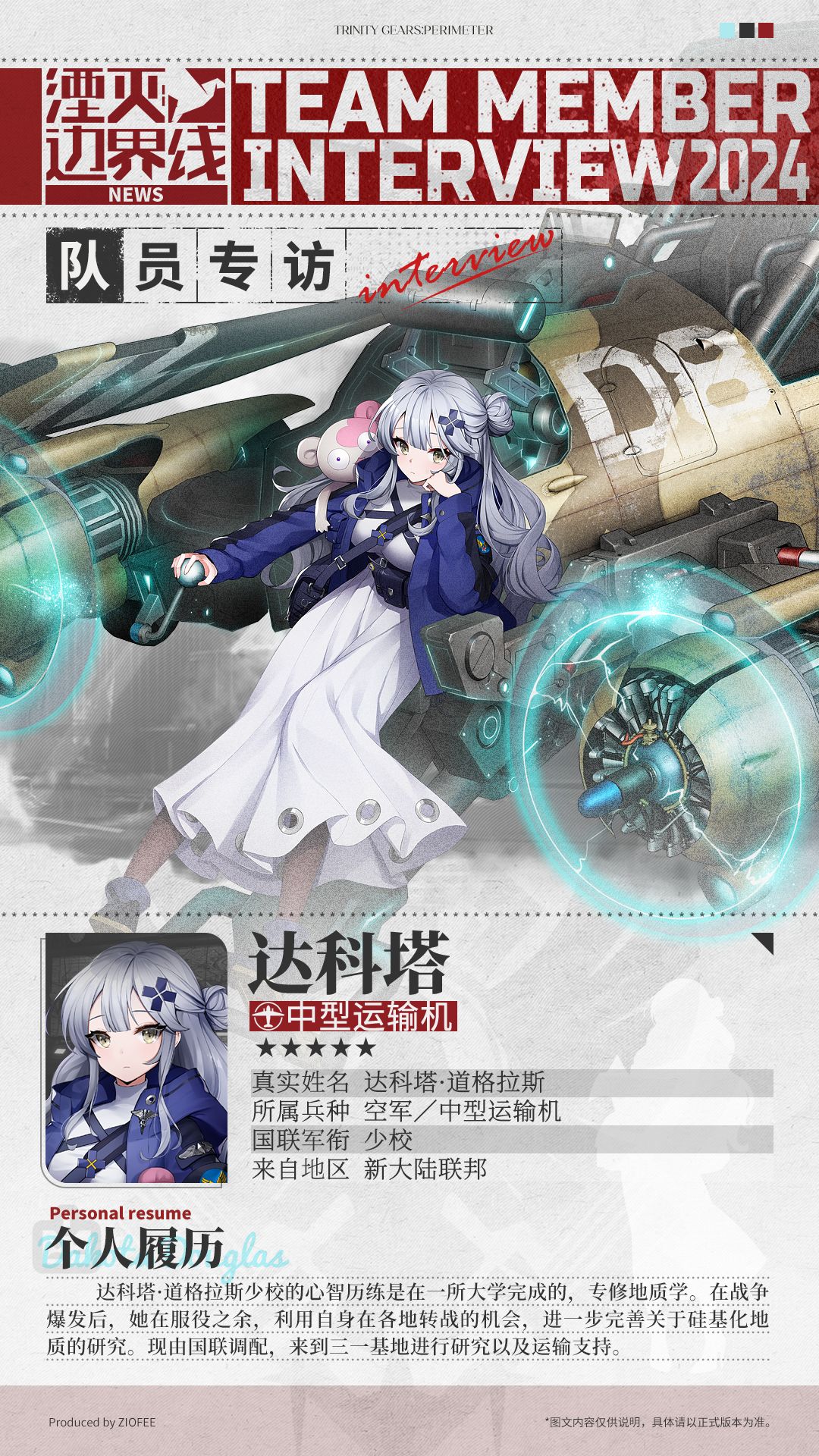 队员介绍丨行动代号:达科塔 1