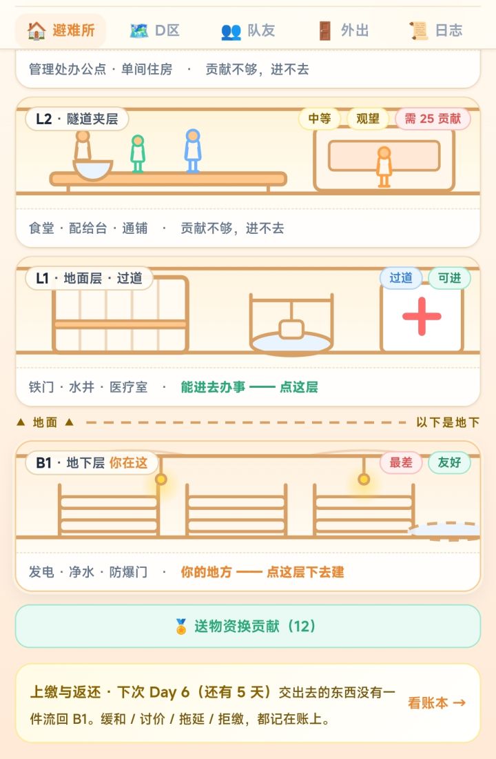 【避难所基建期】玩法讨论贴截图
