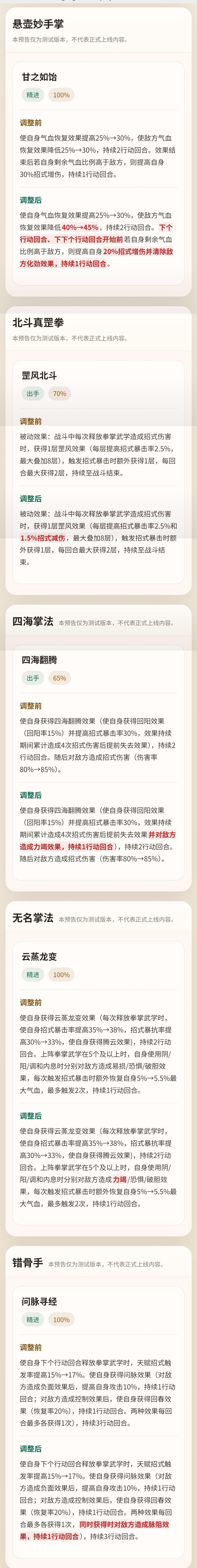 萌新看待拳系改动 2