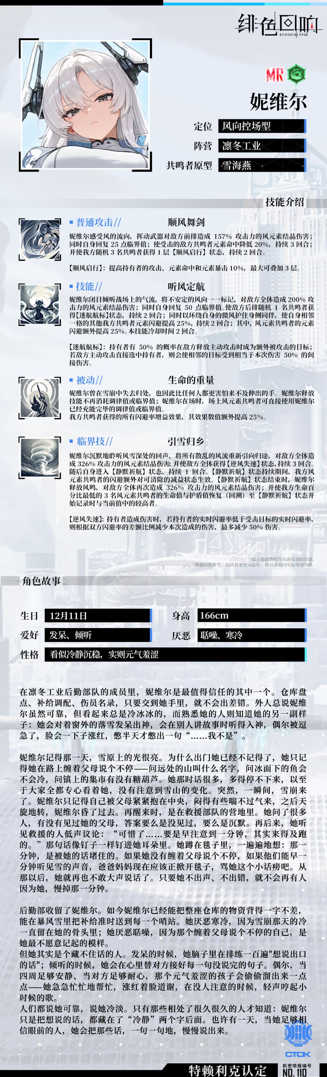 【芬里尔专属栏目】妮维尔的情报 2