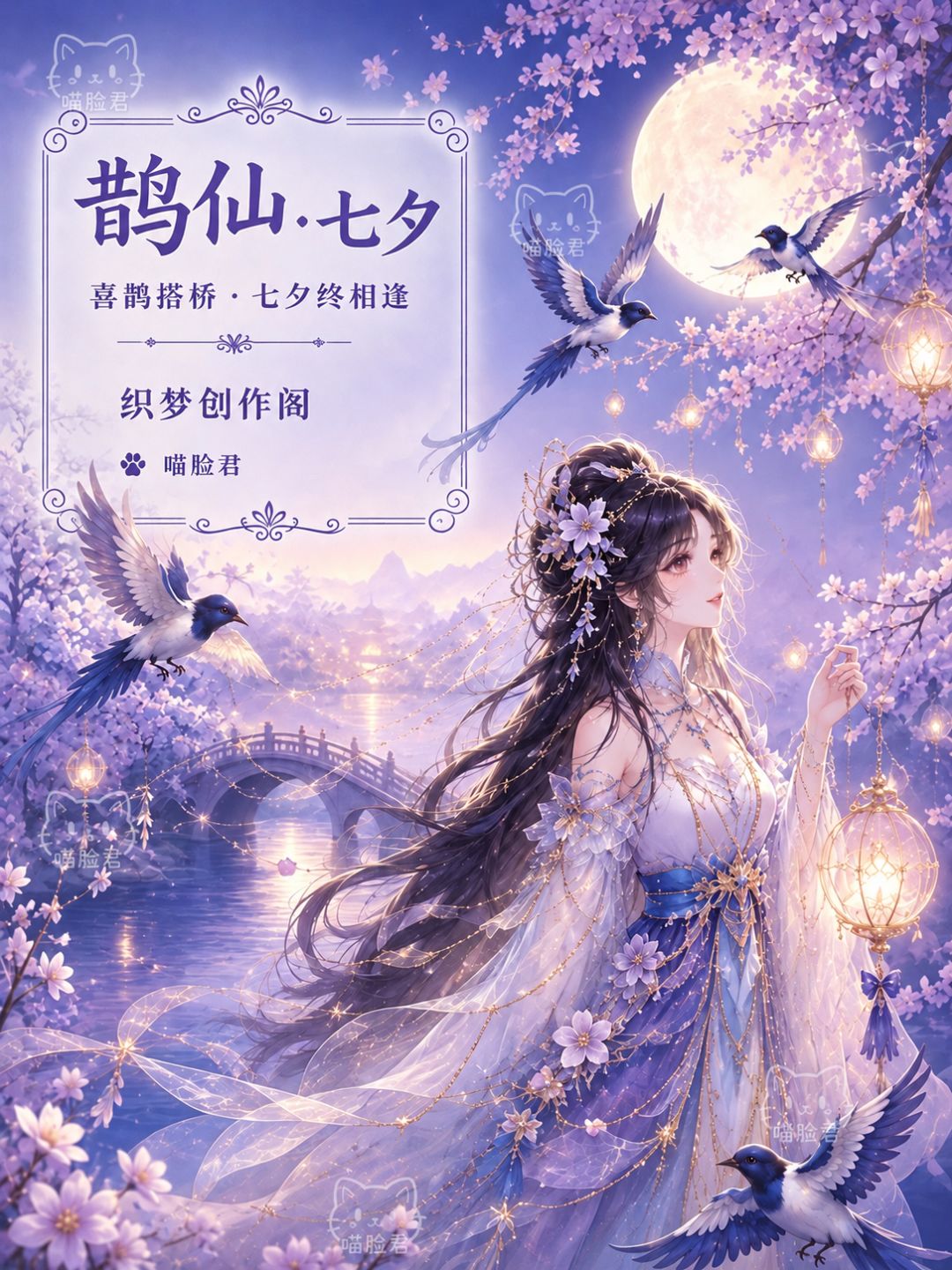 🌸游戏角色设计稿《鹊仙·七夕》🕊️ 2