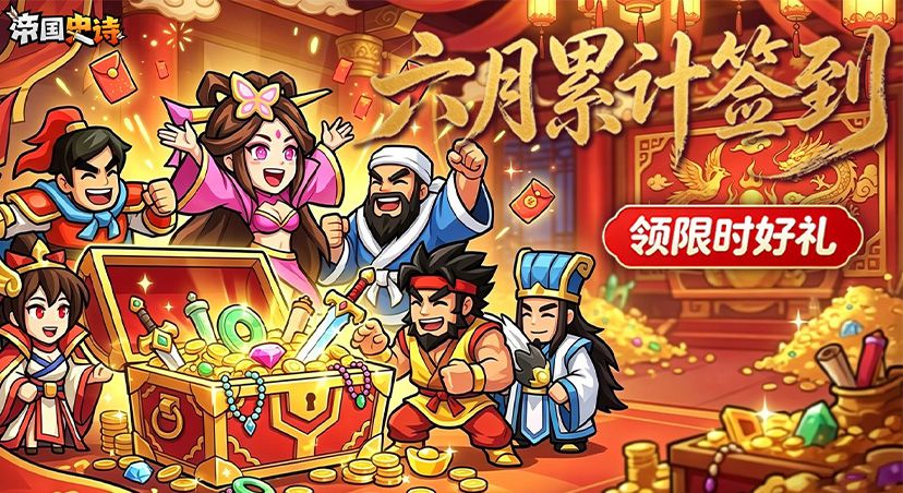 【帝国史诗】六月签到福利活动第四期截图