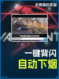 一键背闪！自动下烟！ 低敏也可无惧闪光！