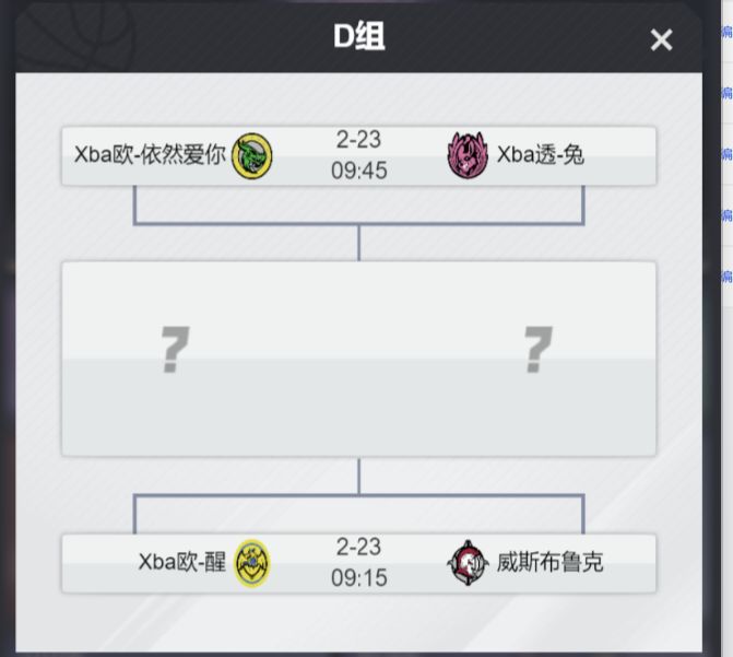 XBA冠军杯入围赛16强名单及淘汰赛赛程。 6