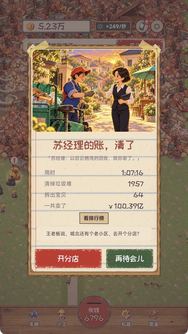 1.2.0 更新:开分店,通关以后接着收! 1