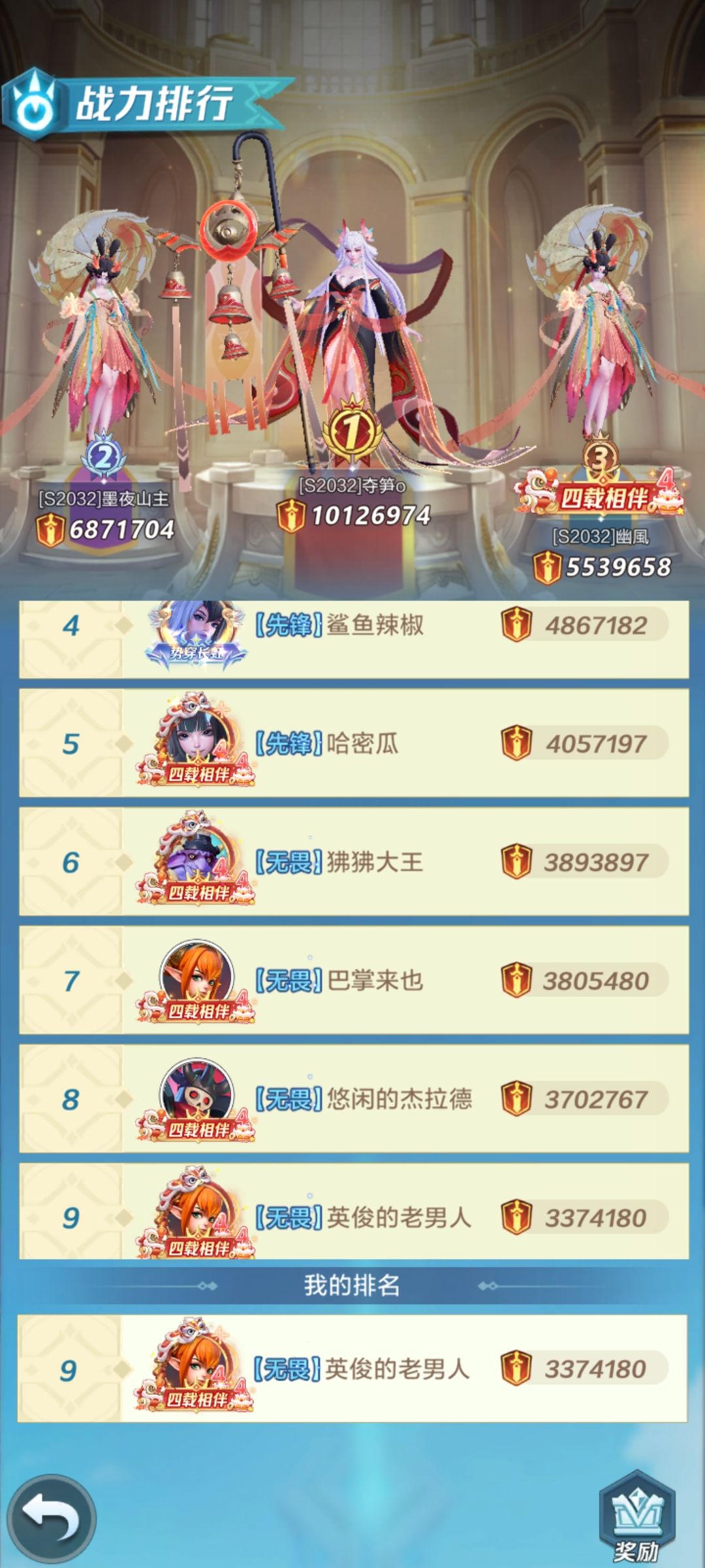 官服零氪7天等小结算了 2
