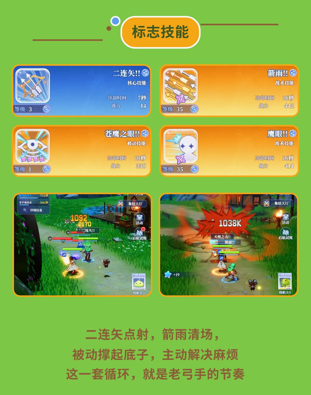 首个角色就玩的弓箭手,开荒Build都给你们整理好了,不懂进来问 3
