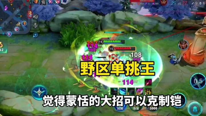 野区单挑最强,王者哪个英雄能打过铠?截图