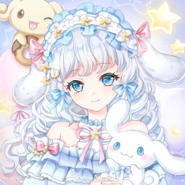 可爱的暖暖和超萌的大耳狗碰撞💥#三丽鸥x奇迹暖暖# 噔噔！变成了究极无敌可爱的大耳狗暖暖~ 他们居然联动了，忍不住画了个头像，昨天给我的小伙伴们先看了一下，他们喊我必须发个，真的还会有其他姐妹喜欢吗？ 可做头像，自取就行，嘻嘻~