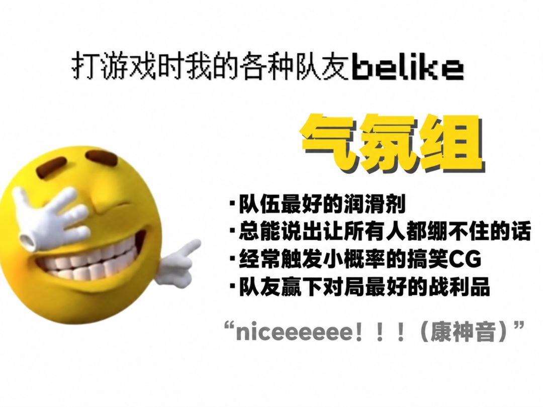 打游戏时我的各种队友belike 6