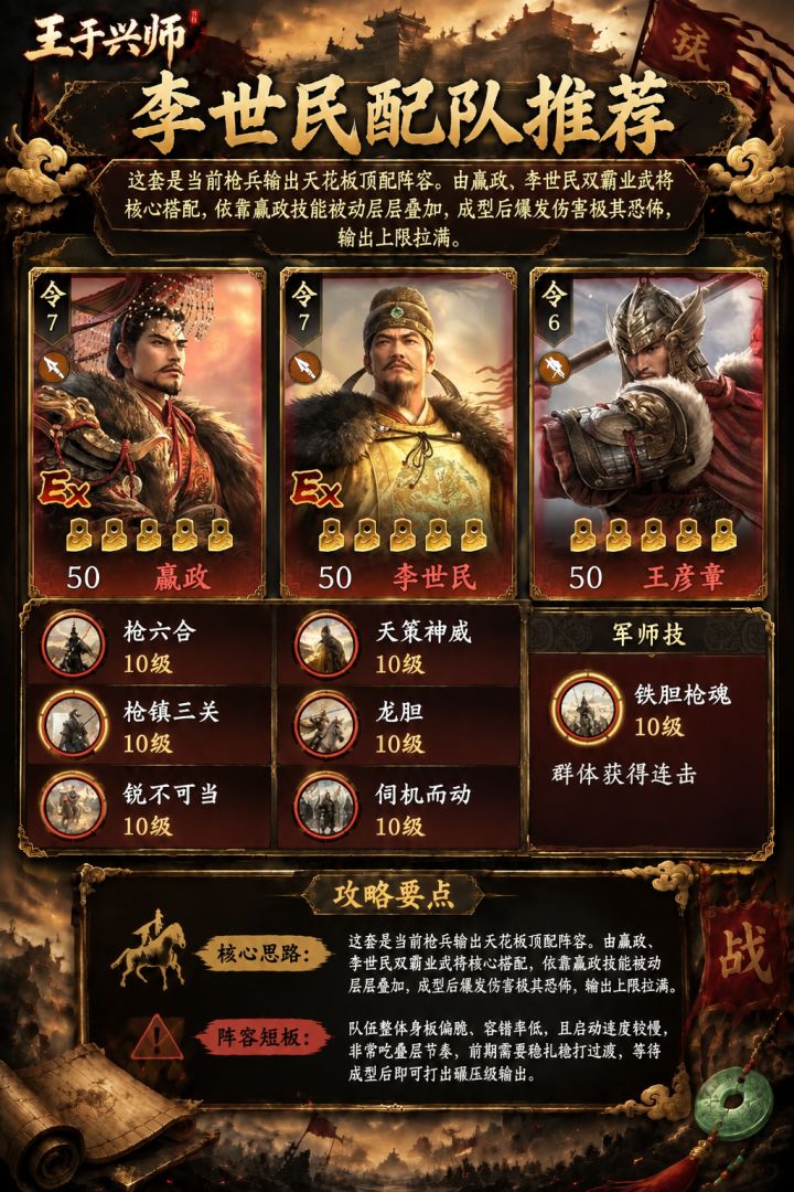 王于兴师李世民配对推荐截图