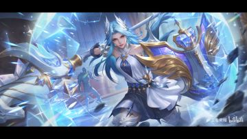 王者荣耀【雅典娜 - 执弈定局】皮肤官宣，月度礼册概率免费领！