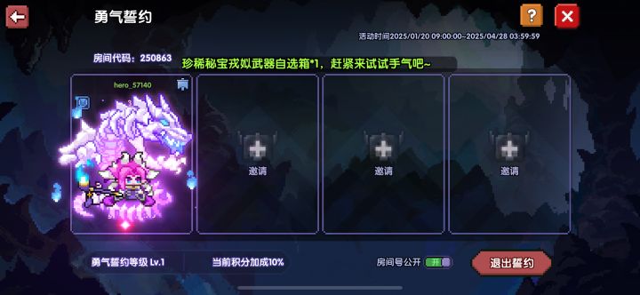 勇气誓约有组队的嘛截图