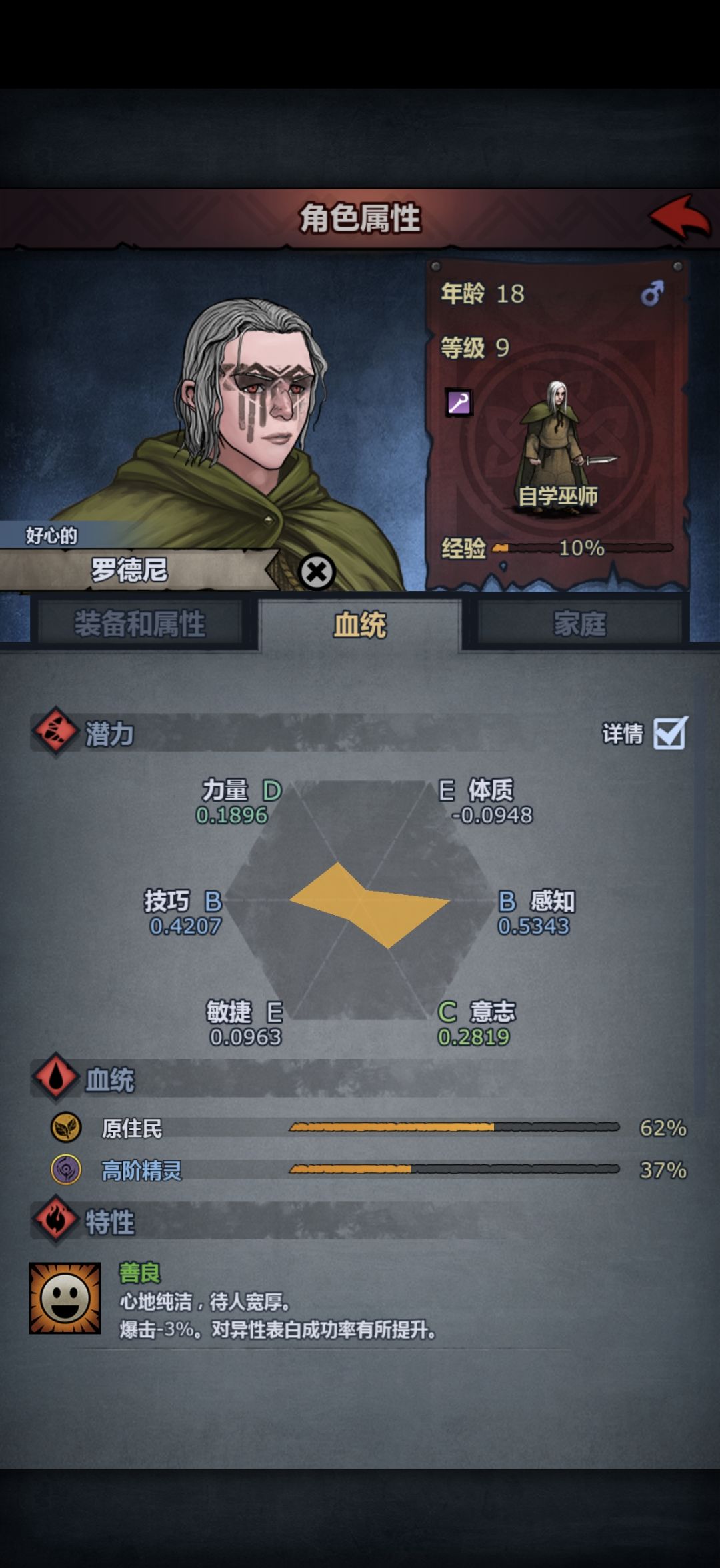 属性成长还有负的? 1