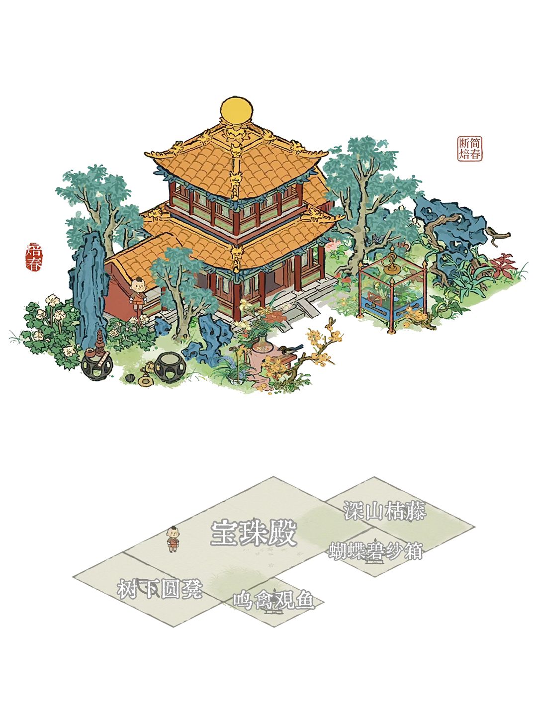晚明汪中 清荫笼蝶 3