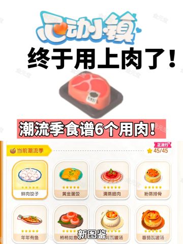 终于用上肉了！潮流季食谱6个用肉！