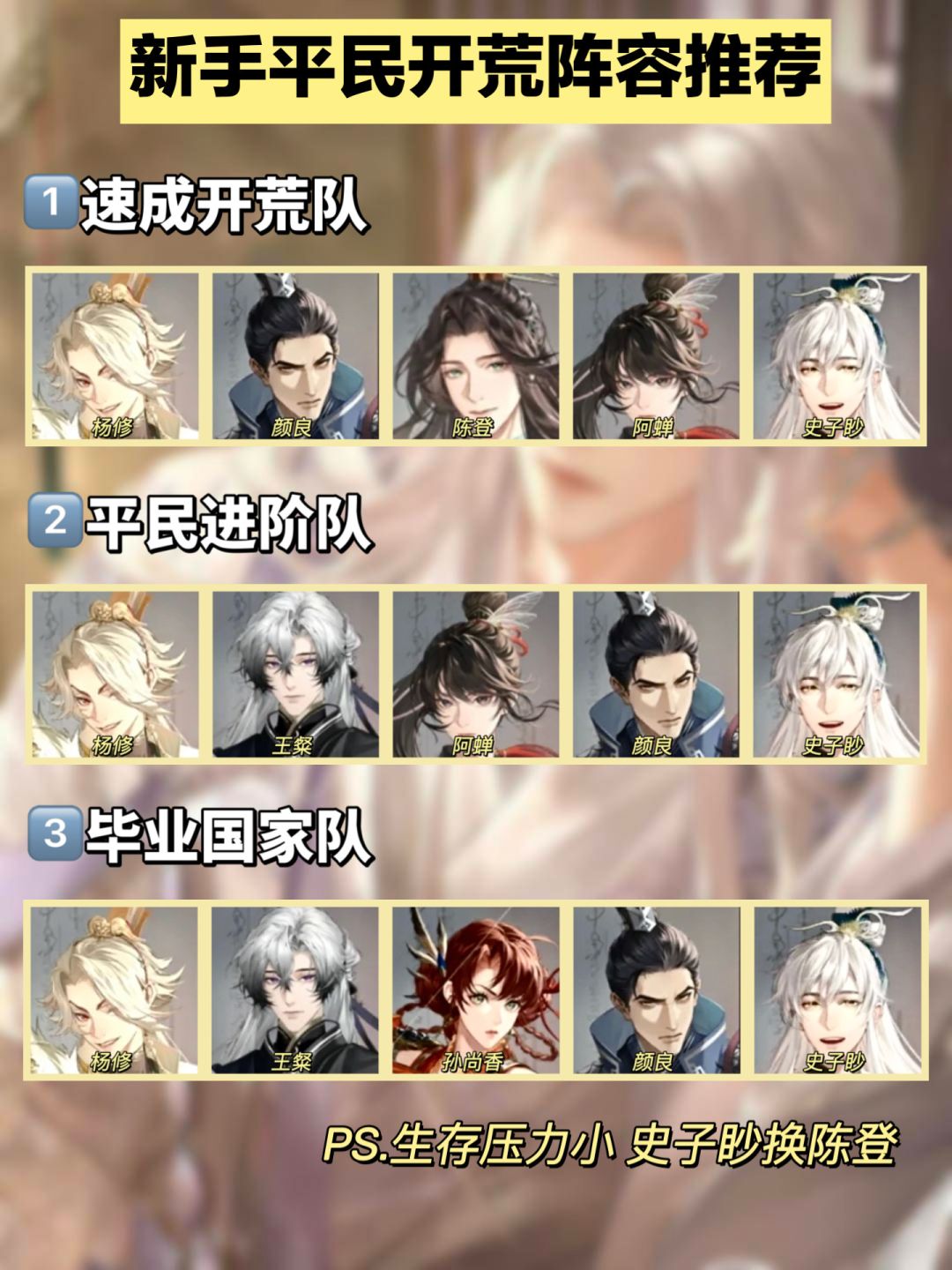 「如鸢」最新孙尚香/孙权养成 精简一图流 3