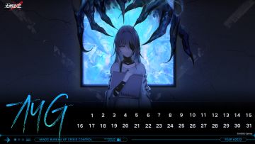 日历壁纸丨八月