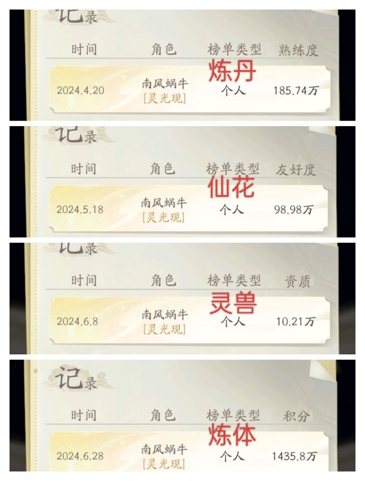 四个资源16跨全部拿下!!截图